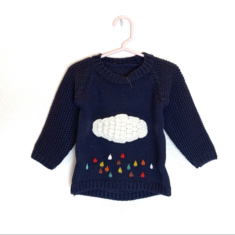 Toddler Kids Cloud Sweater - NAVY